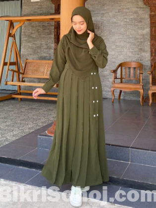 আনেয়া কুচি বোরকা সেট হিজাব সহ